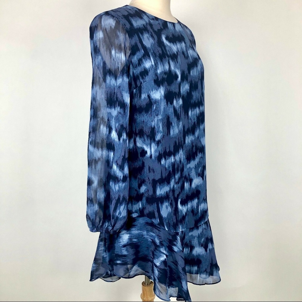 BCBGMAXAZRIA Pacific Blue Cloud Mini Shift Dress